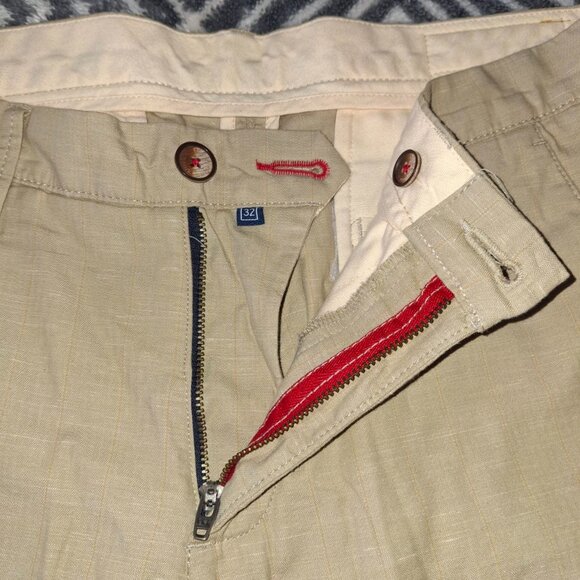 Louis Philippe Authentic Slim Fit Trousers - Light Beige, Size 32 - Picture 9 of 9